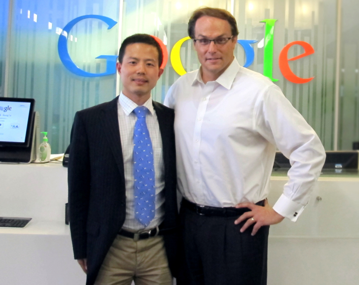 谷歌全球渠道销售总经理Todd Rowe会见上海天擎总经理计建